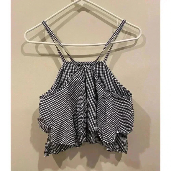 L’Academie Sleevless black gingham top - Picture 4 of 6